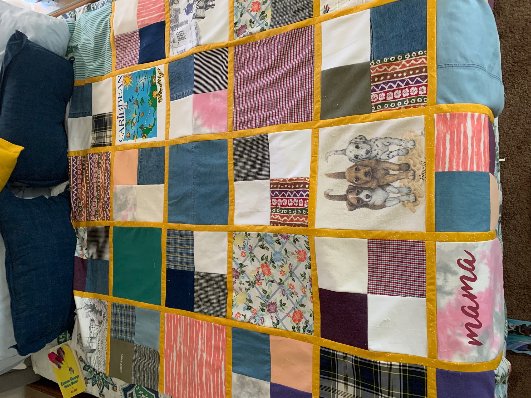 Keepsake quilt detail